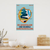 Berlin 1995 Art Exhibition Poster Abstract Gallery ポスター (キッチン)