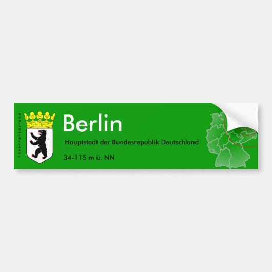 Berlin 4 バンパーステッカー (正面)