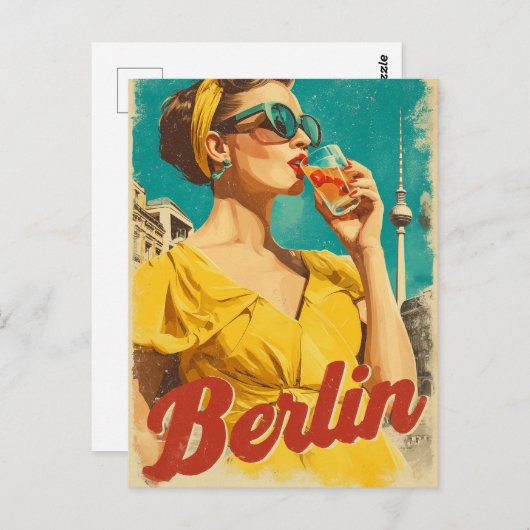 Berlin 50s retro  ポストカード (正面/裏面)