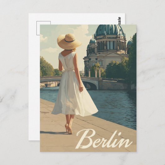 Berlin 50s vintage ポストカード (正面/裏面)