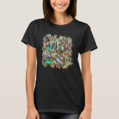 Berlin 90s Retro Video Game City Building Map Game Tシャツ (正面)