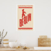 Berlin Bear Matchbox Label Print – Vintage German ポスター (キッチン)