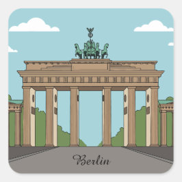Berlin Brandenburg Gate – Classic City Landmark スクエアシール