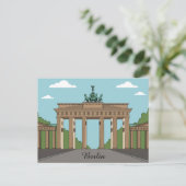Berlin Brandenburg Gate – Classic City Landmark ポストカード (スタンド正面)