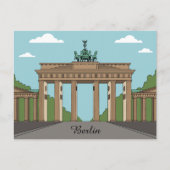 Berlin Brandenburg Gate – Classic City Landmark ポストカード (正面)