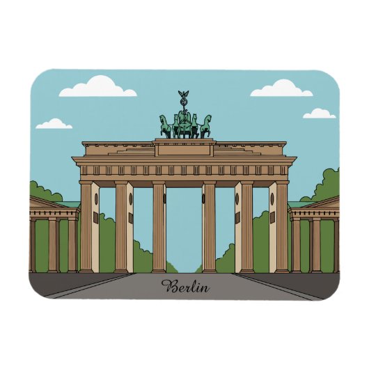 Berlin Brandenburg Gate – Classic City Landmark マグネット (横)