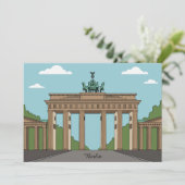 Berlin Brandenburg Gate – Classic City Landmark 招待状 (スタンド正面)