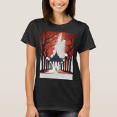 Berlin Brandenburg Minimalist Gate Tシャツ (正面)
