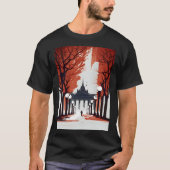 Berlin Brandenburg Minimalist Gate Tシャツ (正面)