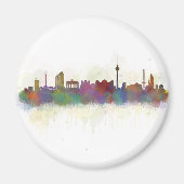 Berlin city Germany. Deutsche Skyline art v2 マグネット (正面)