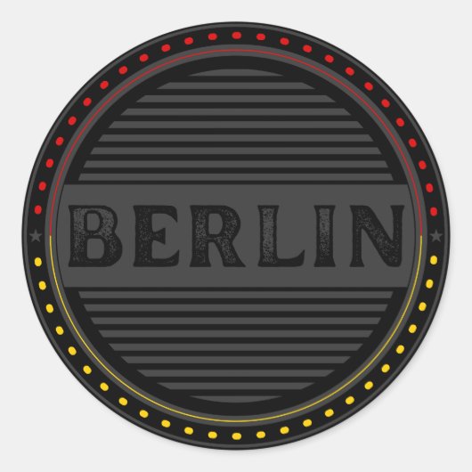 Berlin City Pride Emblem – German Identity ラウンドシール (正面)