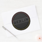 Berlin City Pride Emblem – German Identity ラウンドシール (封筒)