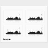 Berlin Cityscape_2 長方形シール (シート)