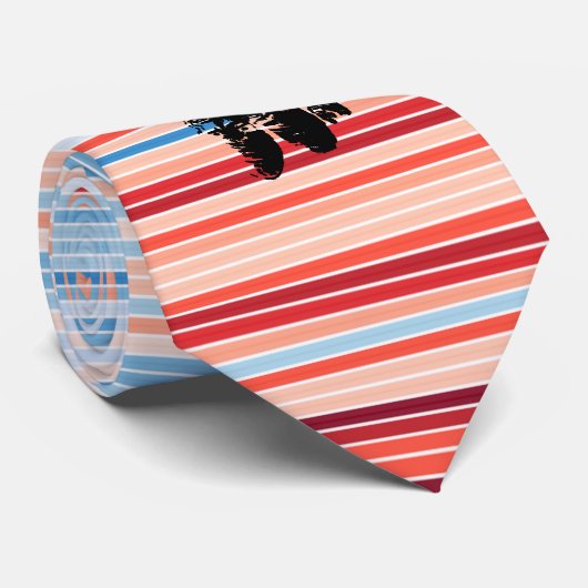 Berlin Clima Stripes Astronaut Cosmonaut 1918-2018 ネクタイ (ロール)