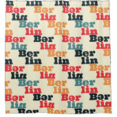 Berlin creative pattern. シャワーカーテン (正面)