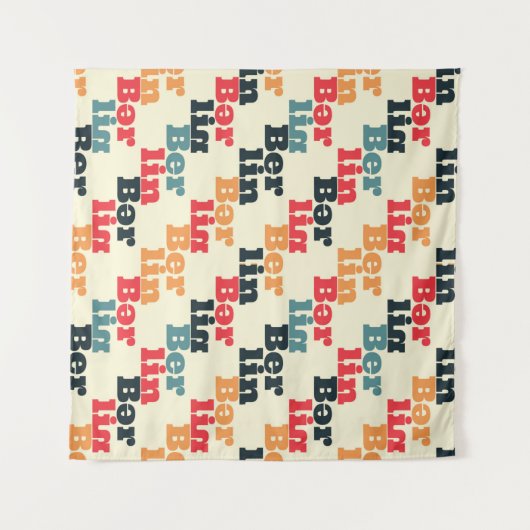 Berlin creative pattern. タペストリー (正面(横))