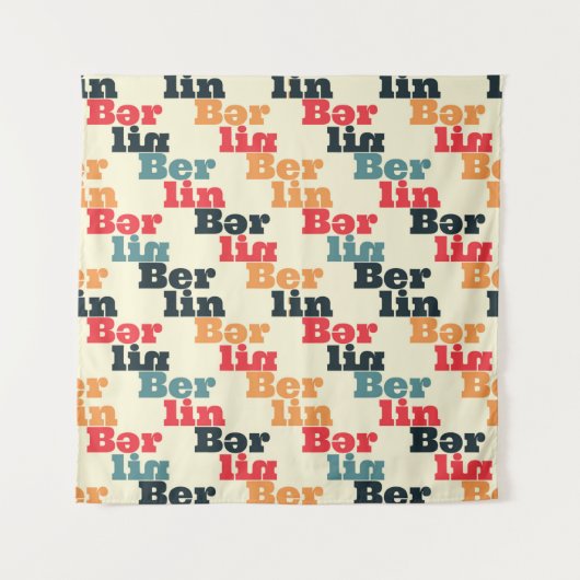 Berlin creative pattern. タペストリー (正面)