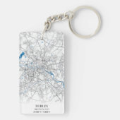 Berlin Deutschland Germany City Map座標 キーホルダー (裏面)