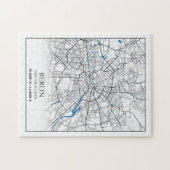 Berlin Deutschland Germany City Map座標 ジグソーパズル (横)