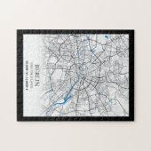 Berlin Deutschland Germany City Map座標 ジグソーパズル (横)