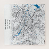 Berlin Deutschland Germany City Map座標 ジグソーパズル (横)