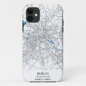 Berlin Deutschland Germany City Map座標 Case-Mate iPhoneケース (裏面)