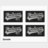 Berlin Friedenau 41 Classic City Number 長方形シール (シート)