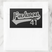 Berlin Friedenau 41 Classic City Number 長方形シール (バッグ)