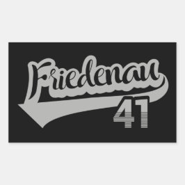 Berlin Friedenau 41 Classic City Number 長方形シール