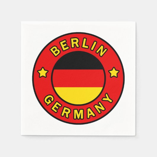 Berlin Germany スタンダードカクテルナプキン (正面)