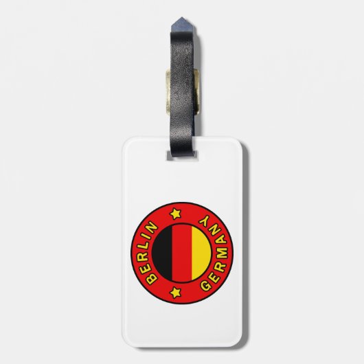 Berlin Germany ラゲッジタグ (裏面縦)