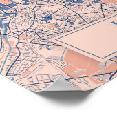 Berlin Germany Breezy City Map Travel ポスター (角)