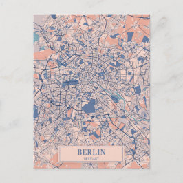 Berlin Germany Breezy City Map Travel ポストカード