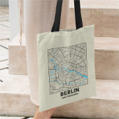 Berlin, Germany City Map Tote Bag トートバッグ