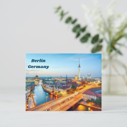 Berlin, Germany Downtown in the Evening  ポストカード (スタンド正面)