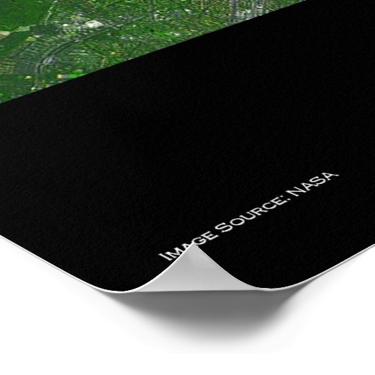 Berlin Germany From Space ポスター (角)