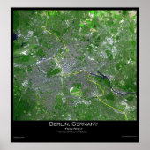 Berlin Germany From Space ポスター (正面)