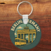 Berlin Germany Landmark Art キーホルダー (裏面)