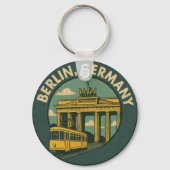 Berlin Germany Landmark Art キーホルダー (裏面)