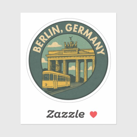 Berlin Germany Landmark Art シール (シート)