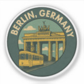 Berlin Germany Landmark Art シール (正面)