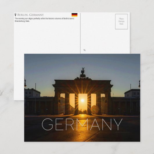 Berlin, Germany Travel Postcard ポストカード (正面/裏面)