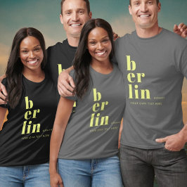 Berlin Germany typography T-Shirt Tシャツ