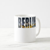 Berlin Germany Urban Skyline Photography Font コーヒーマグカップ (正面右)
