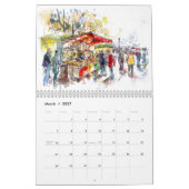 Berlin in Watercolor – Art Calendar 2026 カレンダー (3月 2027)