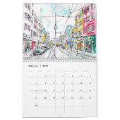 Berlin in Watercolor – Art Calendar 2026 カレンダー (2月 2027)