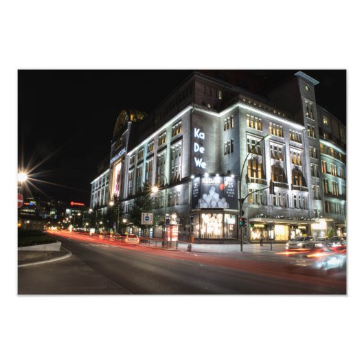 Berlin Kadewe Kaufhaus des Westens フォトプリント (正面)