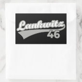 Berlin Lankwitz 46 Classic City Number  長方形シール (バッグ)