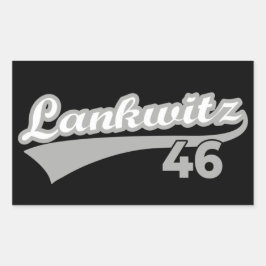 Berlin Lankwitz 46 Classic City Number  長方形シール