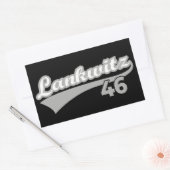 Berlin Lankwitz 46 Classic City Number  長方形シール (封筒)